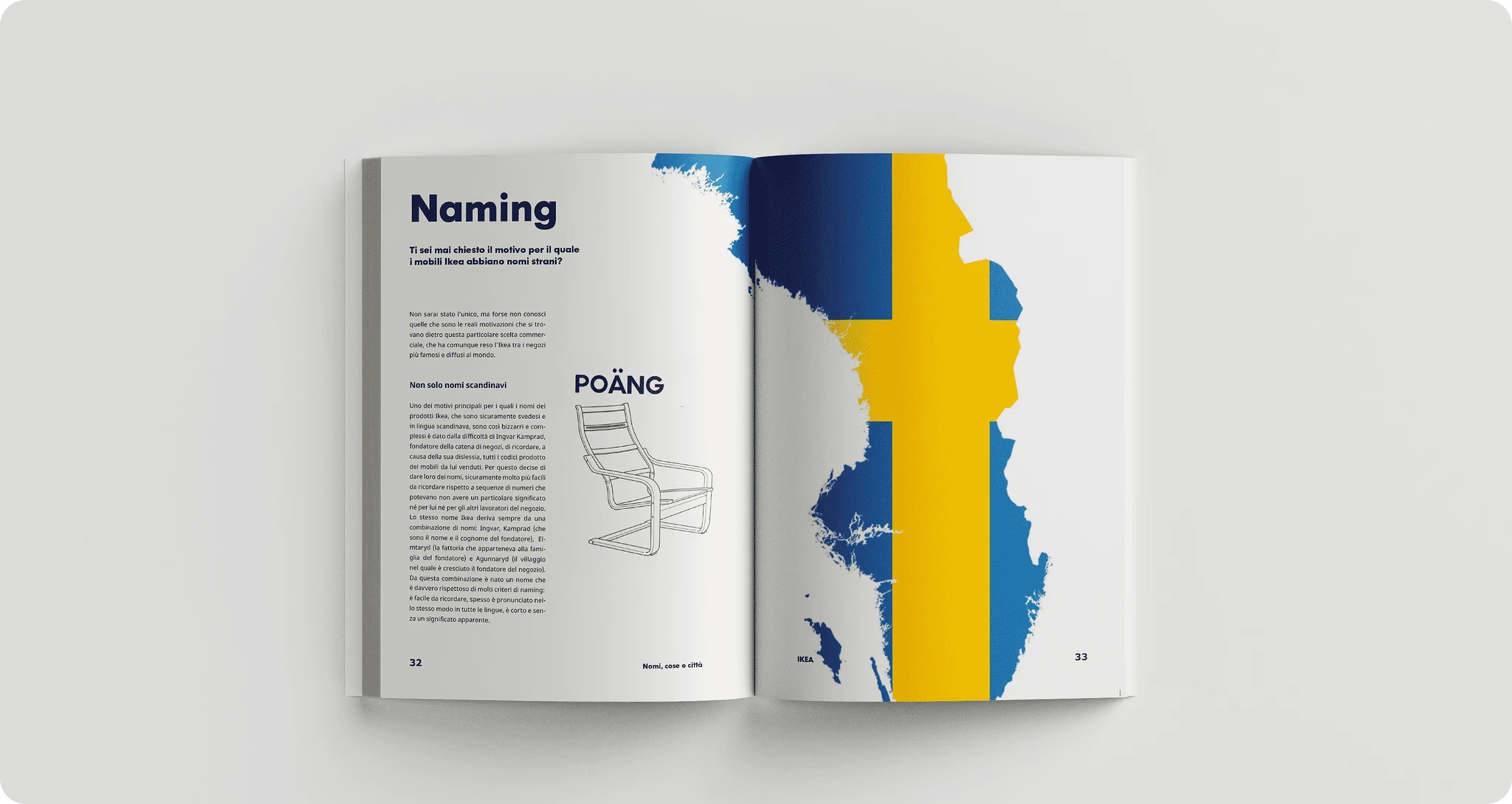 IKEA unofficial booklet: blue cover and editorial book design
